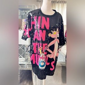 Sale‼️Pink Panther Sequin Dress